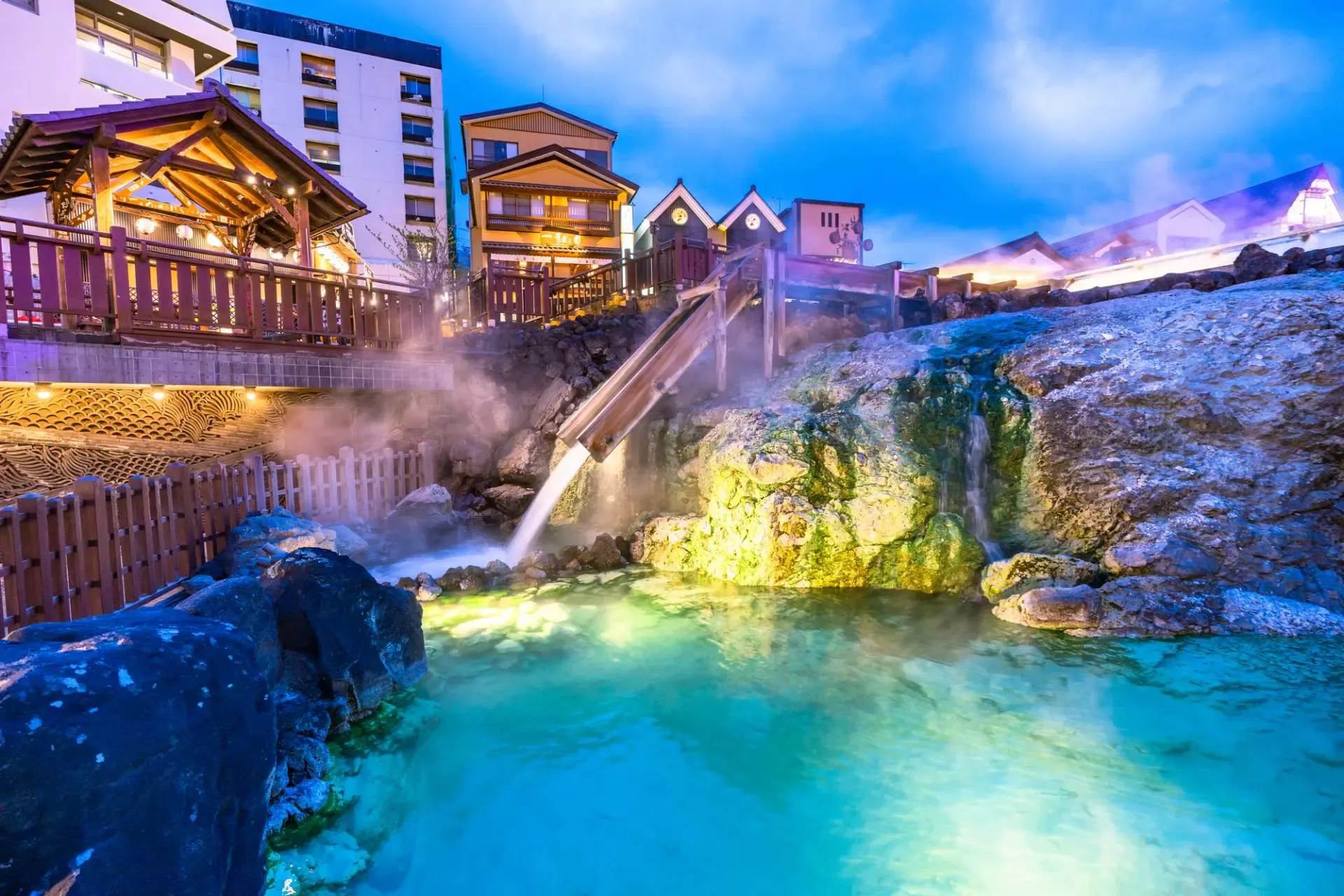 A hot spring area to escape the heat!